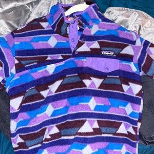 PATAGONIA SYNCHILLA Snap T Fleece Pullover Aztec Southwestern Medium Fall Winter